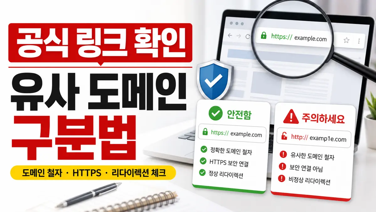 조개파티 공식 링크와 유사 도메인 구분법